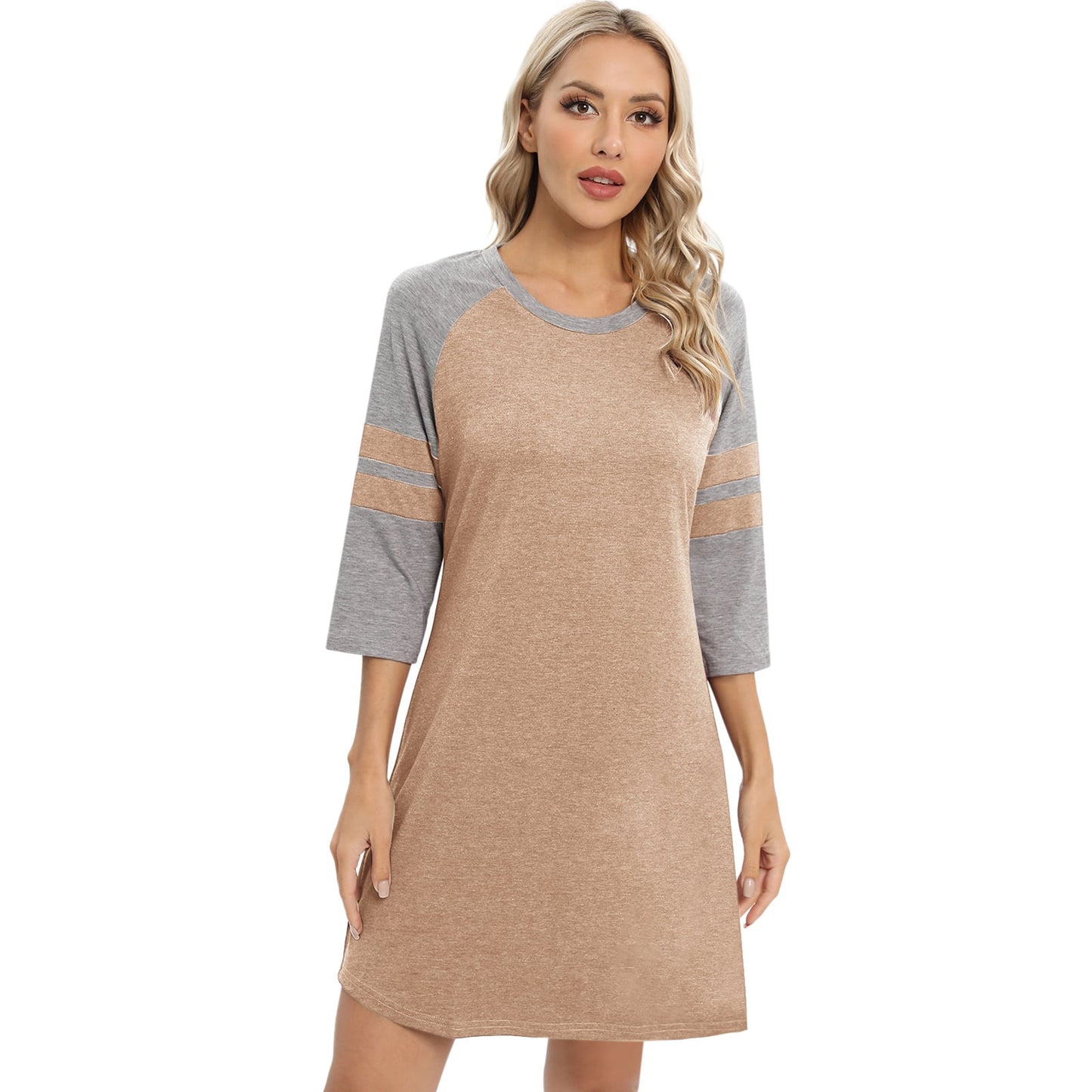 Lollipie Sleep Shirts for Women Short Sleeve Night Shirts