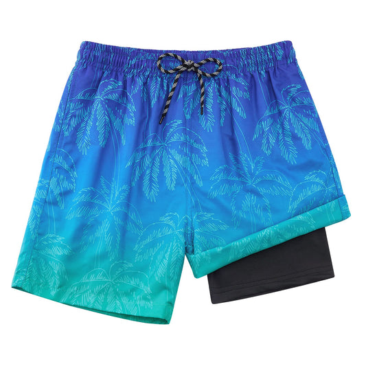 Lollipie Boys Swim Trunks Compression Liner Swim Shorts